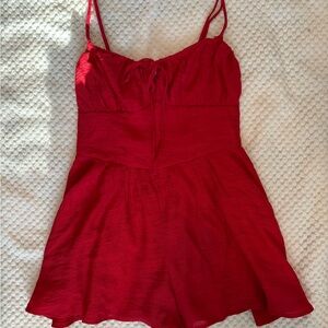 Windsor Red Romper